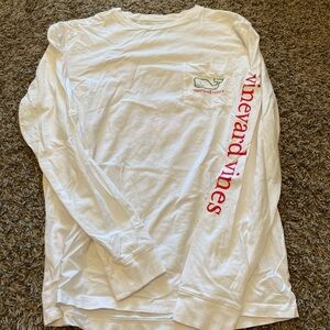 Vineyard Vines White Christmas Long Sleeve Shirt